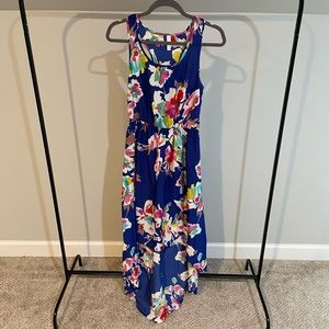 Xhilaration water color high low dress